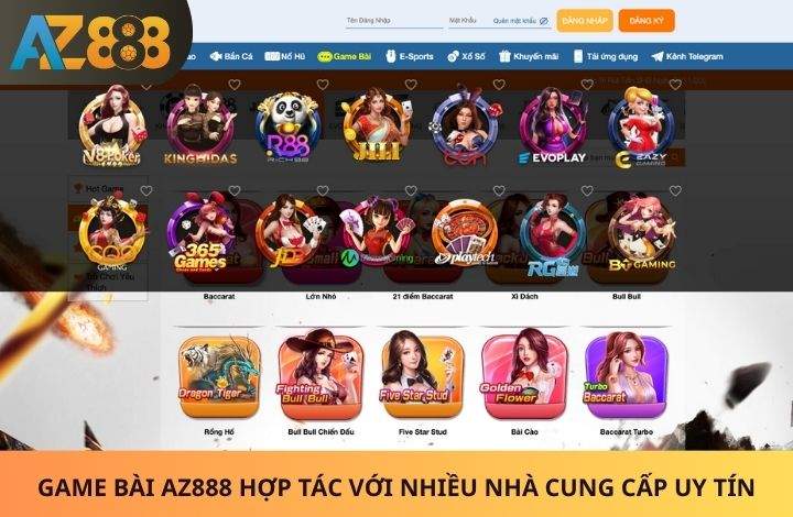 Các sảnh cược có tại Game Bài AZ888 Các sảnh cược có tại Game Bài AZ888